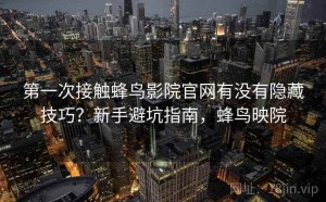 第一次接触蜂鸟影院官网有没有隐藏技巧？新手避坑指南，蜂鸟映院