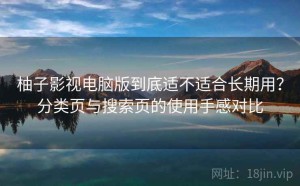 柚子影视电脑版到底适不适合长期用？分类页与搜索页的使用手感对比