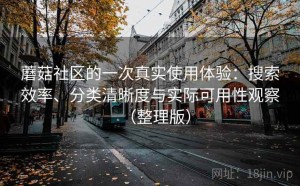 蘑菇社区的一次真实使用体验：搜索效率、分类清晰度与实际可用性观察（整理版）