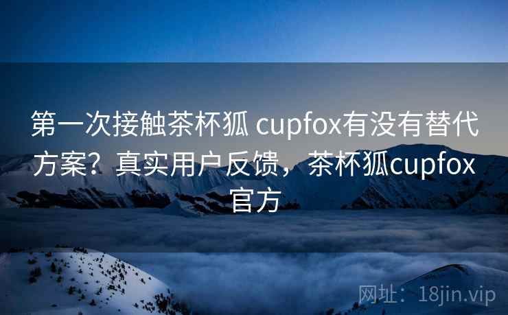 第一次接触茶杯狐 cupfox有没有替代方案？真实用户反馈，茶杯狐cupfox官方